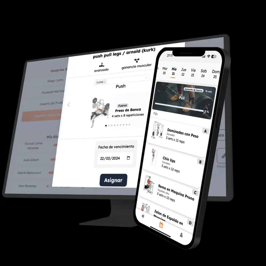 Fitmentor web and mobile app