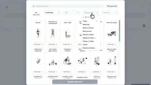 Biblioteca de ejercicios de Fitmentor